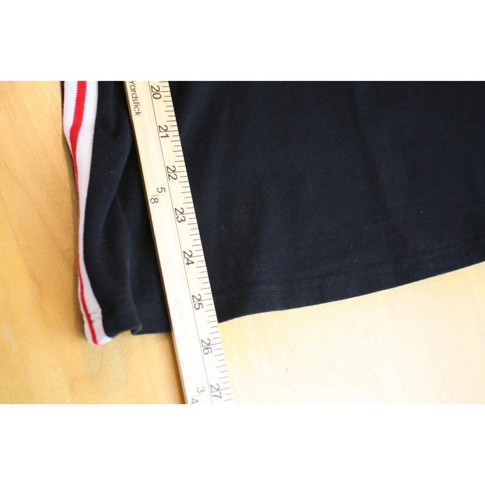 Brandy Melville Dress Womens Small Black Kyran Bodycon Mini Striped Y2K Cotton
